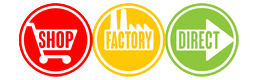 Logotipo directo de fábrica de la tienda