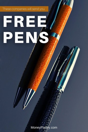 Estas empresas regalan bolígrafos gratis.  Complete el formulario de solicitud de pluma gratis para obtener la suya hoy...