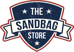 El logotipo de la tienda de sacos de arena