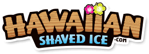 Logotipo de hielo raspado hawaiano