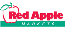 Logotipo de Apple Markets rojo