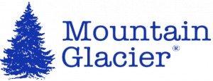 Logotipo del glaciar de montaña