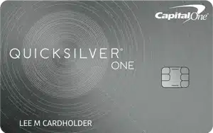 Logotipo de la tarjeta de crédito Capital One QuicksilverOne
