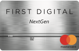 Logotipo de la tarjeta de crédito First Digital NextGen Mastercard