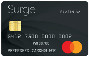 Logotipo de la tarjeta de crédito Surge Mastercard