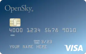 Logotipo de la tarjeta de crédito Visa asegurada de OpenSky