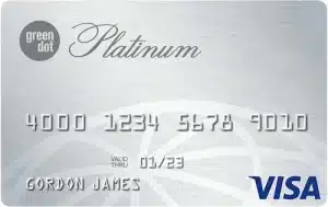 Logotipo de la tarjeta de crédito Green Dot Platinum Visa