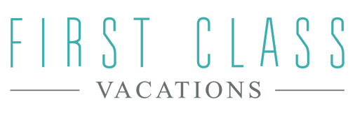 Logotipo de vacaciones en primera clase