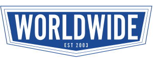Logotipo de ventas de equipos en todo el mundo