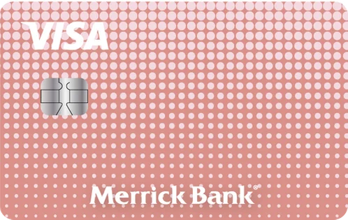 Logotipo de la tarjeta de crédito Visa asegurada de Merrick Bank