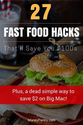 ¡Así es como realmente ahorras dinero en comida rápida!