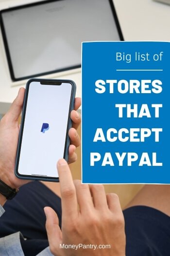Lista de tiendas donde puedes pagar con PayPal tus compras online y offline...