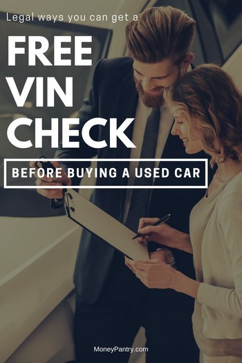 Aquí hay formas reales de obtener un informe del historial de un automóvil usado (verificación de VIN) antes de comprarlo...
