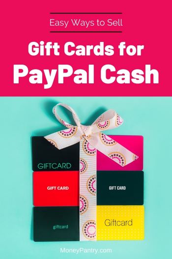 Aquí es donde puede vender sus tarjetas de regalo por efectivo de PayPal...