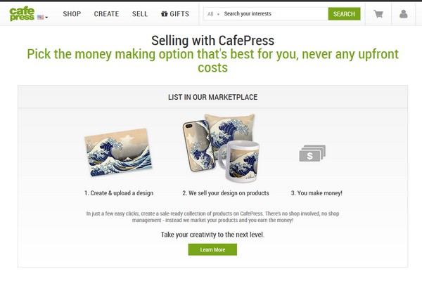 Guía paso a paso sobre cómo ganar dinero vendiendo productos personalizados en CafePress...