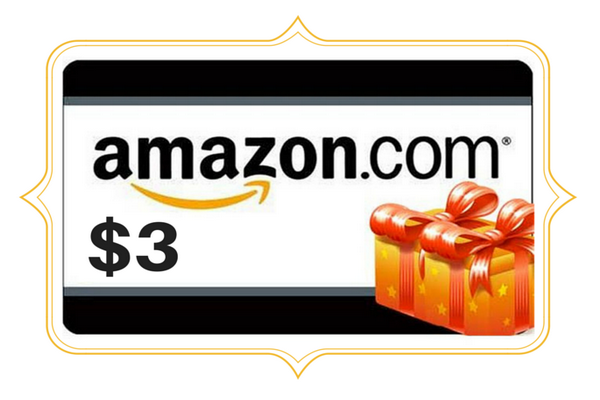 Tarjeta de regalo de Amazon de $ 3