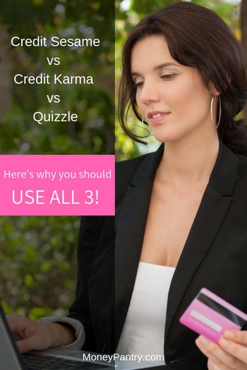 ¿Cuál es la mejor herramienta de puntuación de crédito en línea: Quizzle, Credit Karma o Credit Sesame?  Esto es lo que necesitas saber...