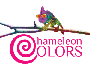 Logotipo de colores camaleón