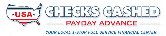 Logotipo de la tienda de cambio de cheques de EE. UU.