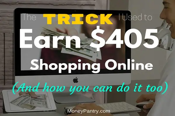 Aprende el truco que usé para ganar $405 el año pasado simplemente comprando en línea