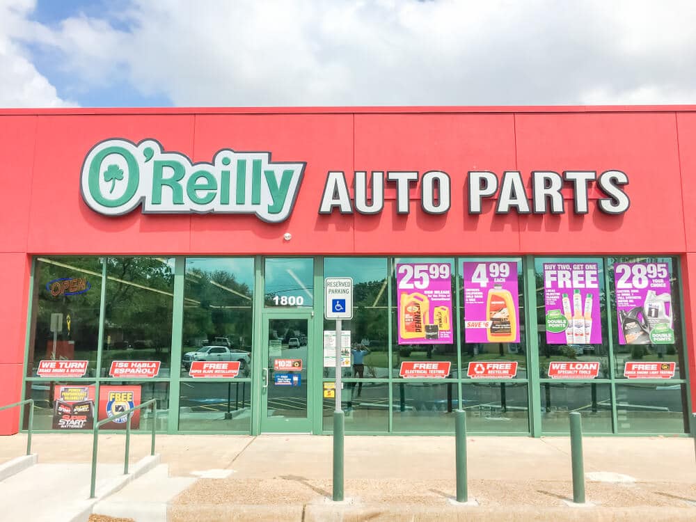 Exterior de un O'Reilly Auto Parts