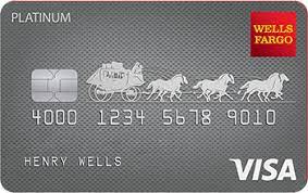 Logotipo de la tarjeta de crédito Wells Fargo Platinum