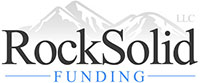 Logotipo de financiación sólida como una roca