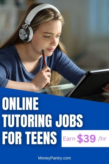 Adolescente en busca de trabajo?  Solicite estos trabajos de tutoría en línea para adolescentes y gane dinero desde casa...