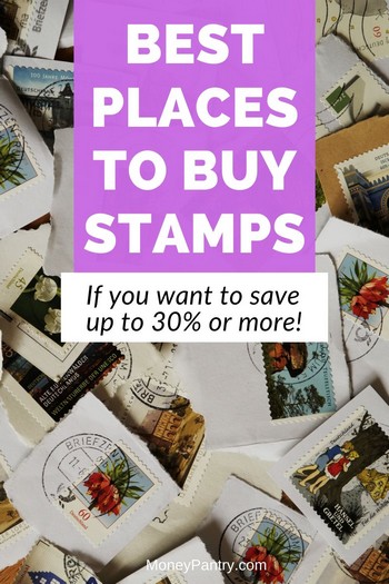 Estos son los lugares más baratos para comprar sellos (libro o sueltos).  ¡La oficina de correos no siempre es el mejor lugar!