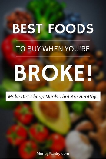 Aquí están los mejores alimentos baratos para comprar cuando no tienes dinero para que puedas cocinar comidas saludables...