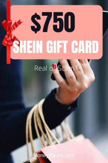 La tarjeta de regalo Shein de $750 es real.  Pero hay un pequeño "truco" que debes saber para obtener tu tarjeta de regalo Shein gratis...