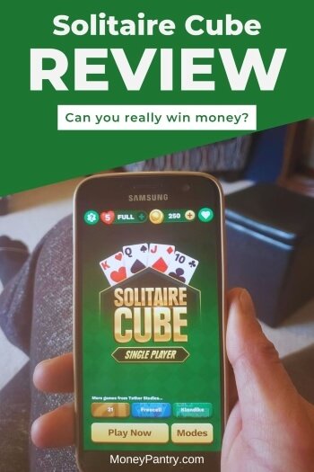 Lee mi reseña para saber si realmente puedes ganar dinero jugando Solitaire Cube...