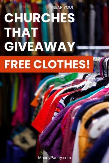 Aquí hay iglesias cerca de usted que regalan ropa gratis (y cómo encontrar más iglesias con campañas de donación de ropa)...