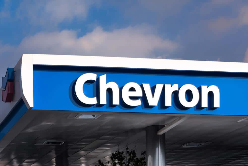 Logotipo de la gasolinera Chevron