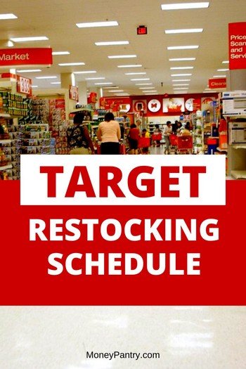 Aquí es cuando Target repone juguetes, ropa, productos electrónicos y otros productos (tanto en línea como en la tienda)...