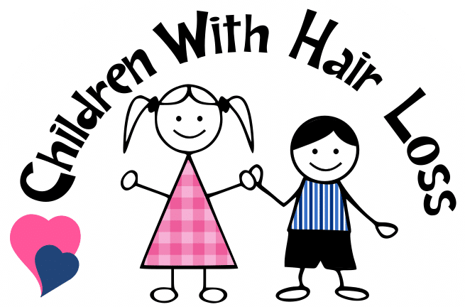 Logotipo de niños con pérdida de cabello