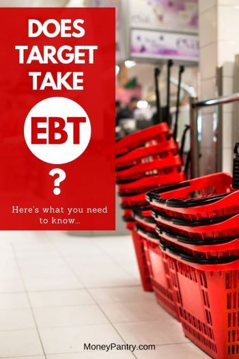 ¿Se puede usar EBT en Target?  La respuesta corta es sí, PERO aquí está la parte importante...